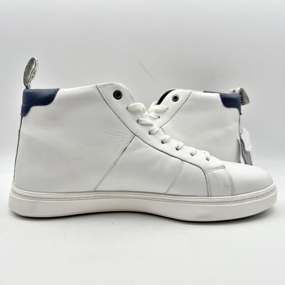 Anthony Veer Mens Kips High-Top Sneakers US 10.5 EU 43.5 White Leather NWOB - Picture 4 of 14
